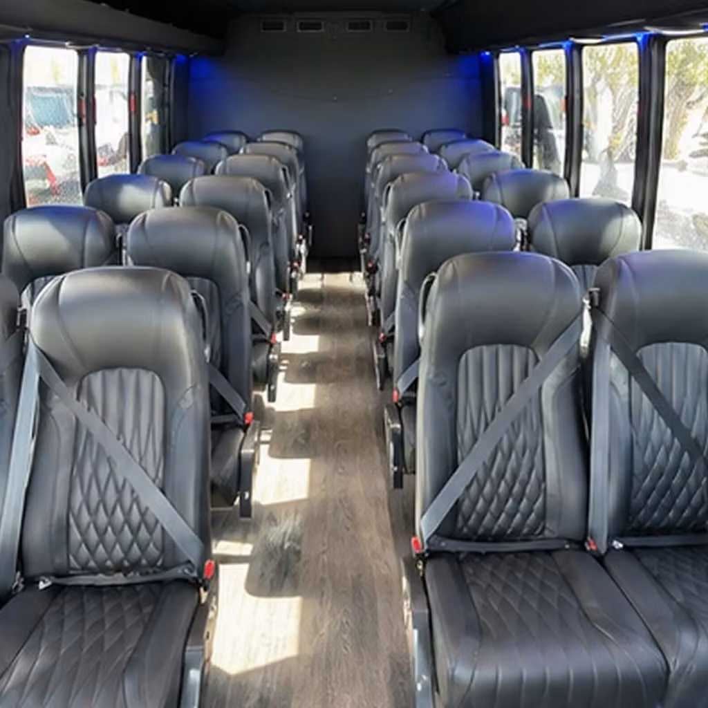 28 passenger minibus inside