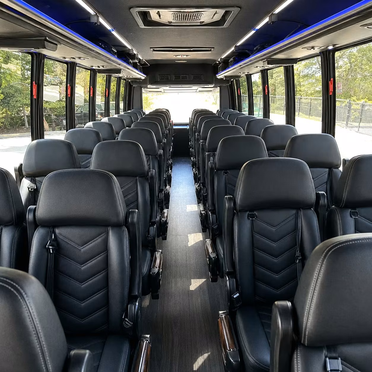 28 passenger minibus interior