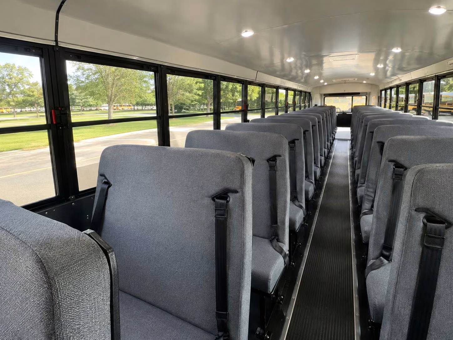 school bus inside