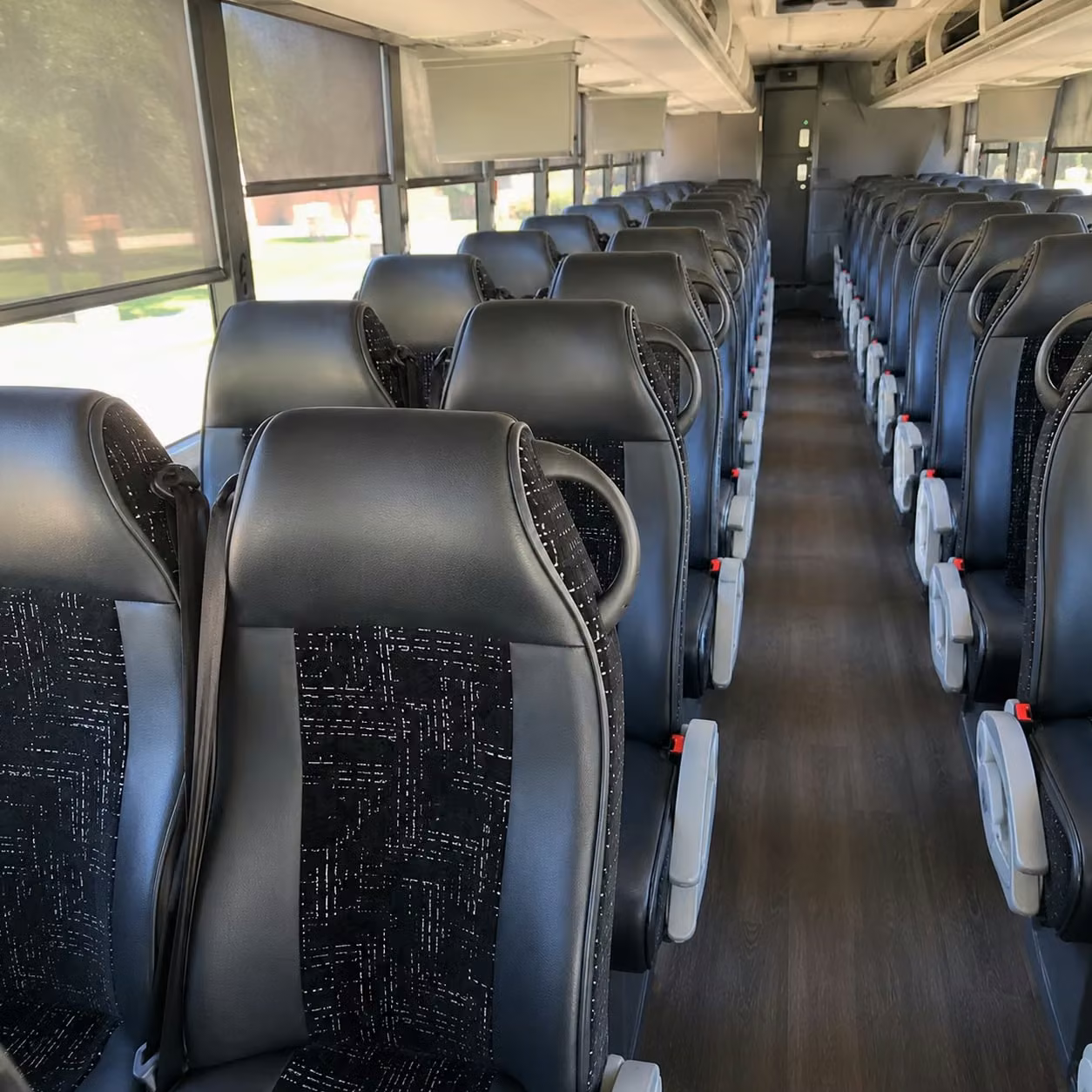 smyrna charter bus rental interior